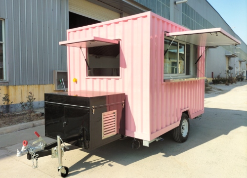 custom shipping container food trailer